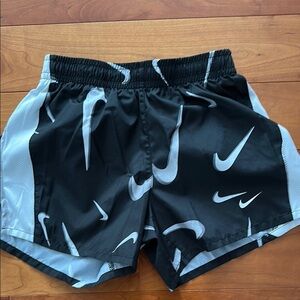 Nike Kids Black and Gray Shorts